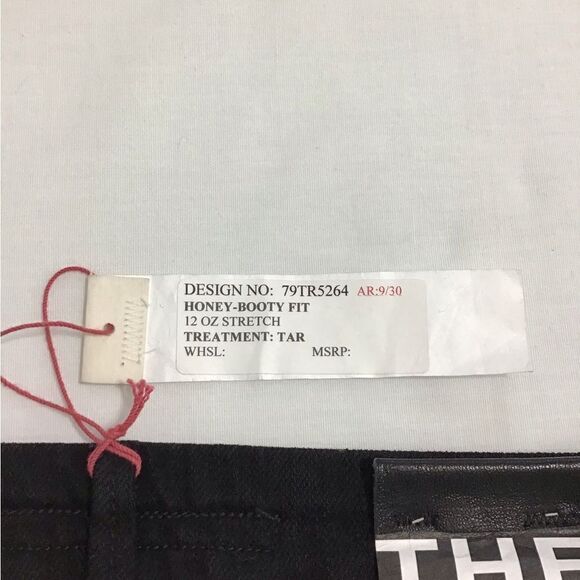 Joe’s Jeans Black Dark Wash Denim Jeans Honey Booty Fit Flare Leg - Picture 6 of 16